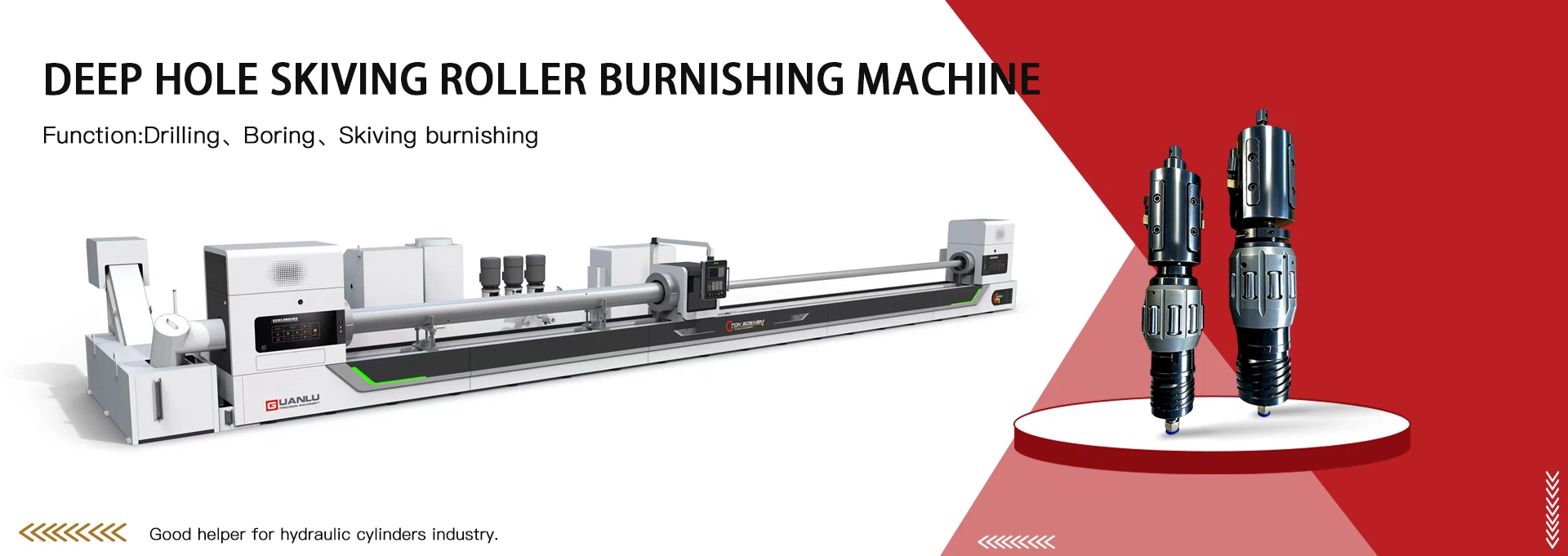 deep hole skiving roller burnishing machine
